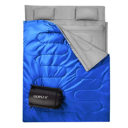 Extra-Large Double Sleeping Bag — Queen-Size Two-Person Design for Adults and Kids