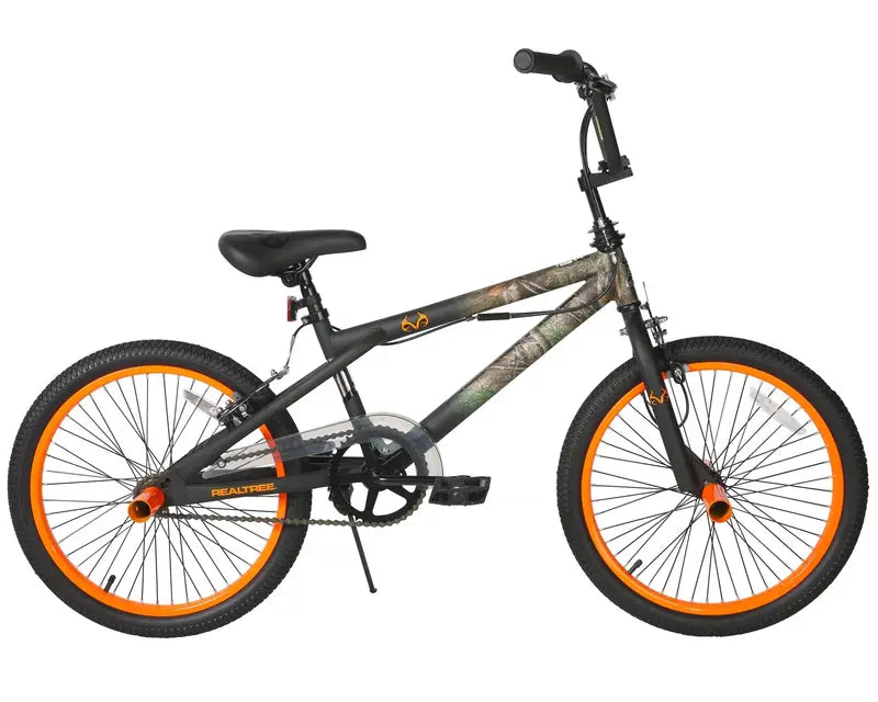 Dynacraft Realtree 20″ Boys BMX Bike, Camouflage, Ages 7-14, Steel Frame, Caliper Brakes
