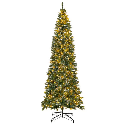 9-Foot Pre-Lit Slim Pencil Christmas Tree  500 Warm White LED Lights