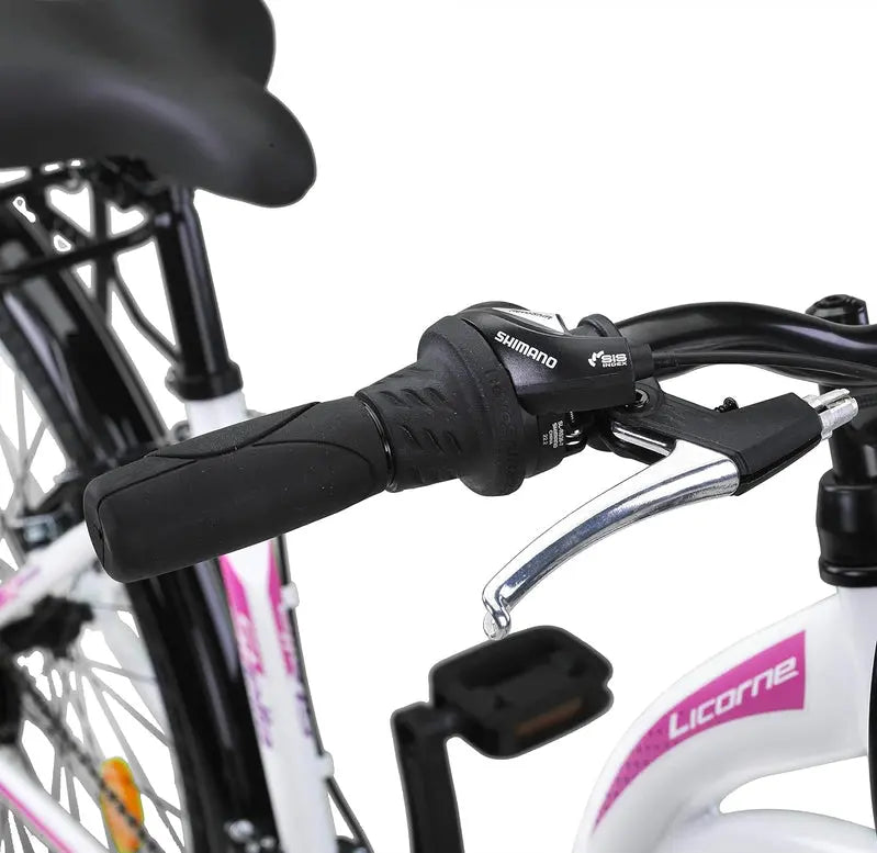 Licorne Stella Premium Urban City Bike  Lightweight Aluminum Frame with Integrated Lighting & Fenders