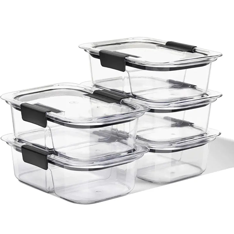 Airtight Meal Prep Containers with Secure Lids for Fresh Food Storage