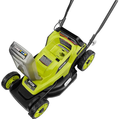 RYOBI ONE+ 18V 13″ Cordless Push Lawn Mower  Battery-Powered Walk-Behind Model