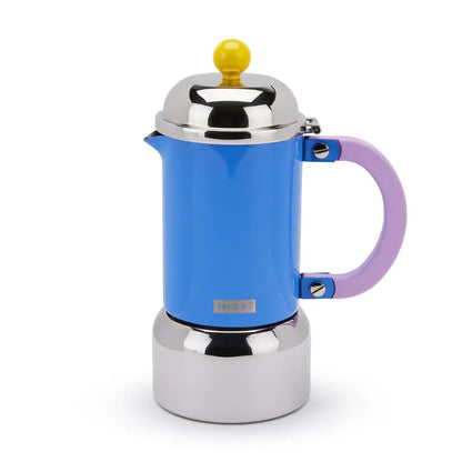 Bodum Chambord Stainless Steel Stovetop Espresso Maker  Pale Blue Finish