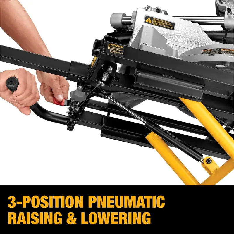 DEWALT DWX726 Miter Saw Stand — Wheeled, Adjustable Support System with Quick-Release Clamps