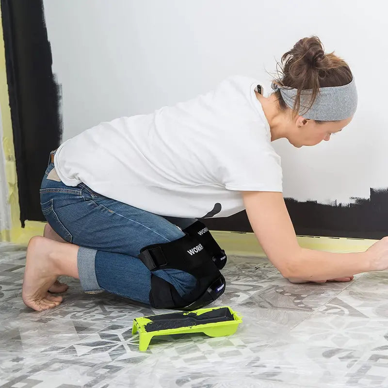WORKPRO Gel-Filled Knee Pads with Non-Slip Straps for Professional Use