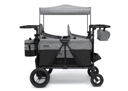 Delta Children Jeep Wrangler 4-Passenger Stroller Wagon  Includes Insulated Cooler Bag