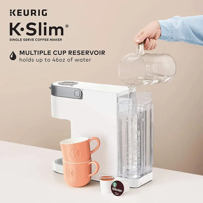 K-Slim Single Serve K-Cup Pod Coffee Maker with Multistream Technology  White
