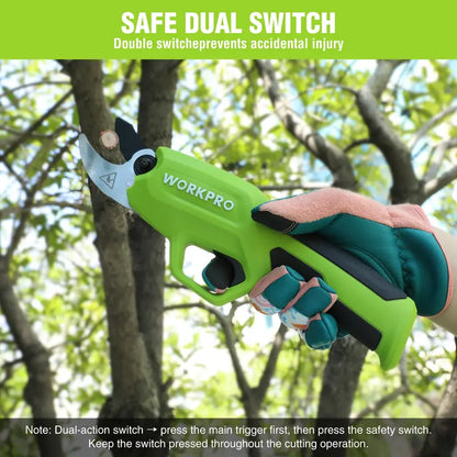 WORKPRO 7.2V Cordless Pruning Shears  0.8″ Cutting Capacity, Rechargeable