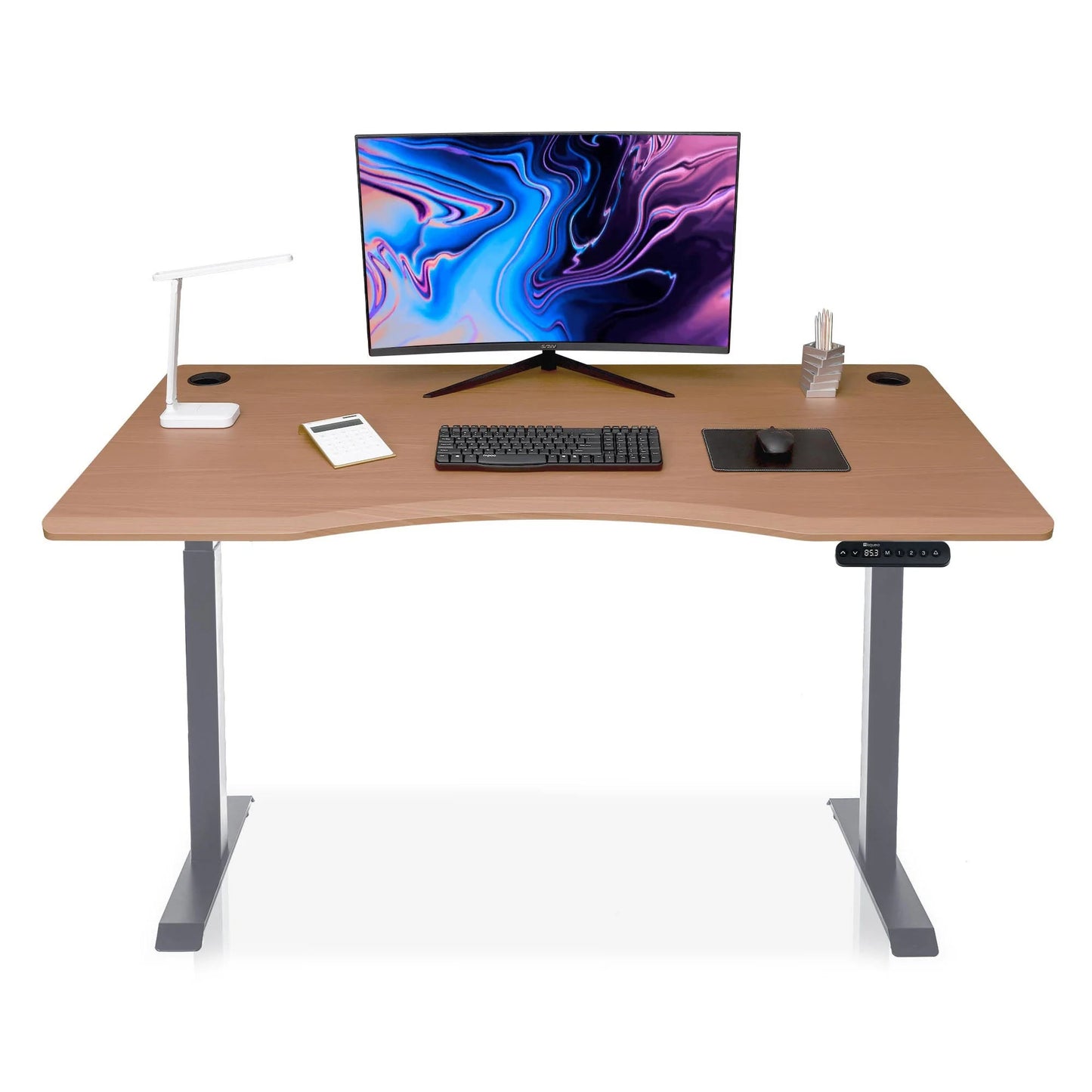 Bureau assis debout incurvé (bords arrondis) - DYNAMIC SMOOTH