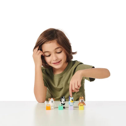 Bluey, School Friends  Bluey, Jack, Pretzel and Mackenzie ,4-Pack, 2.5-3 inch Figures, Preschool, Ages 3+