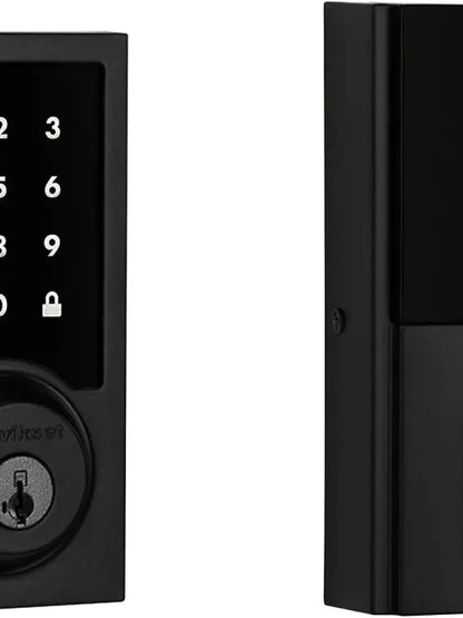SmartLock Pro Black  Keyless Entry Door Lock with Bluetooth Connectivity