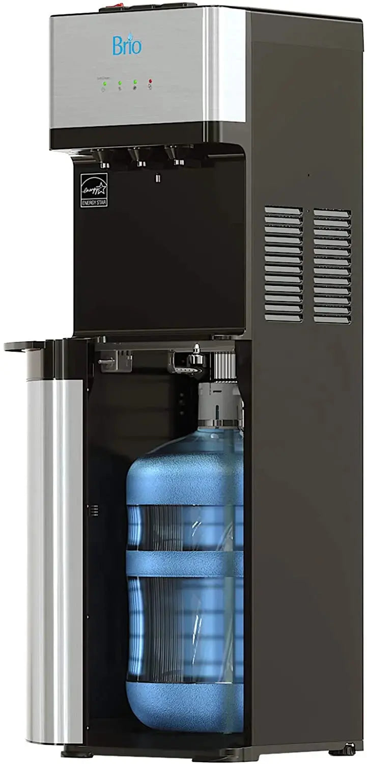 Brio Bottom-Loading Water Cooler with Three-Temperature Dispensing and Self-Cleaning Function