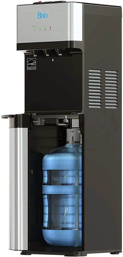 Brio Bottom-Loading Water Cooler with Three-Temperature Dispensing and Self-Cleaning Function