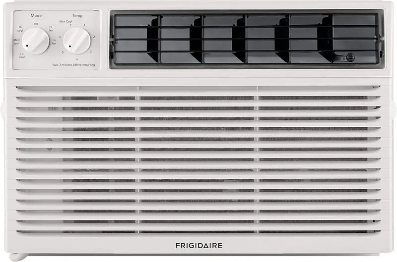 5000 BTU Window Air Conditioner  250-Sq-Ft Cooling, Quiet Operation, Dual Fan Speeds, and Auto-Restart  White
