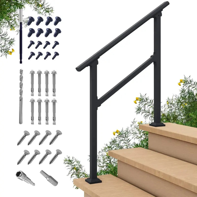 CHR Fence & Rail Outdoor Stair Handrails  Sturdy, Easy Install, Code Compliant, Versatile Use