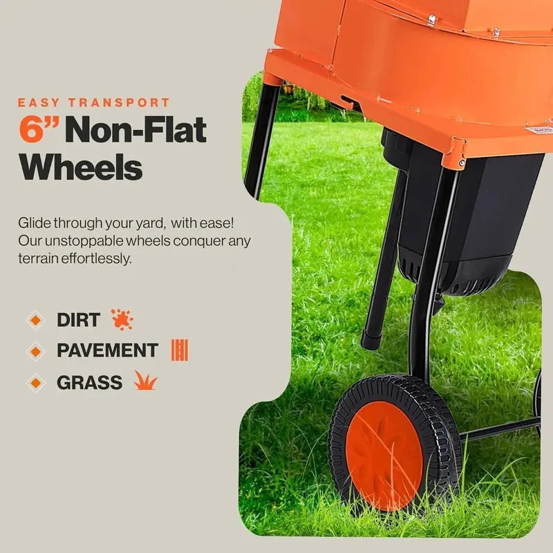 SuperHandy GUO056 Heavy-Duty Electric Shredder & Garden Mulcher