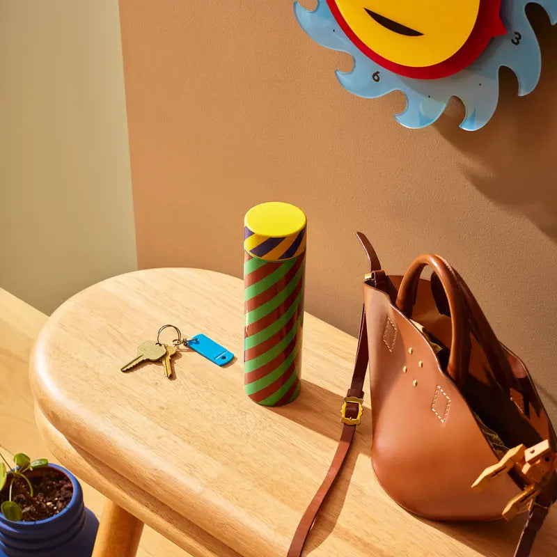Dusen Dusen Stripe Pattern Insulated Thermal Bottle