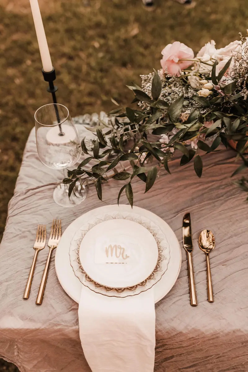 Clear Rectangular Acrylic Place Cards for Seating Charts