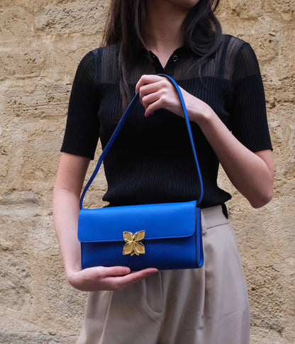 Hortensia Clutch | Bleu Roi