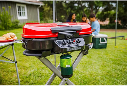 Coleman RoadTrip 285 Portable Propane Grill with Stand  Compact Outdoor Cooking System