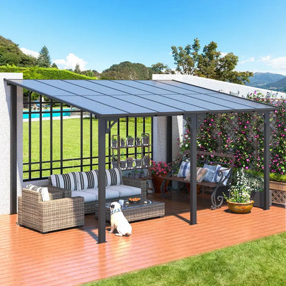 AECOJOY 14′ x 10′ Outdoor Gazebo  Pop-Up Patio Shade Structure with Waterproof Roof