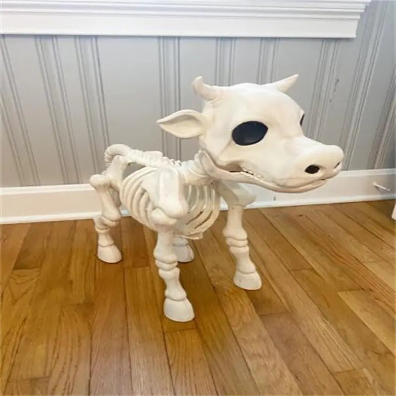 2023 Cow Skeleton Prop  Realistic Halloween Yard Decoration