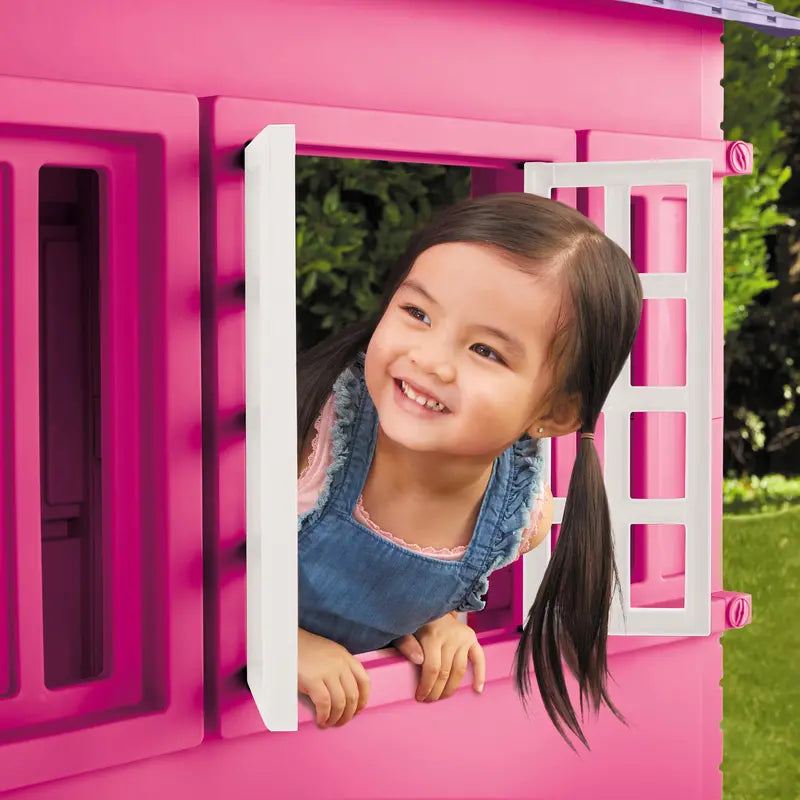 Little Tikes Cape Cottage House, Pink  Pretend Playhouse for Girls Boys Kids 2-8 Years Old