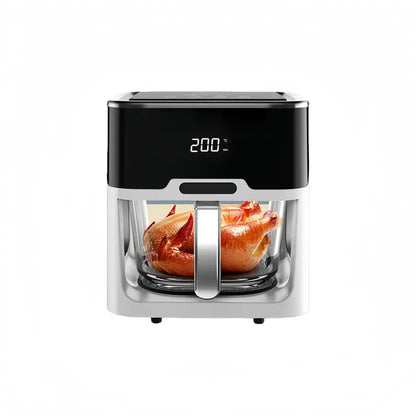 5L Voice-Activated & Touch-Controlled Air Fryer  Sleek White Finish