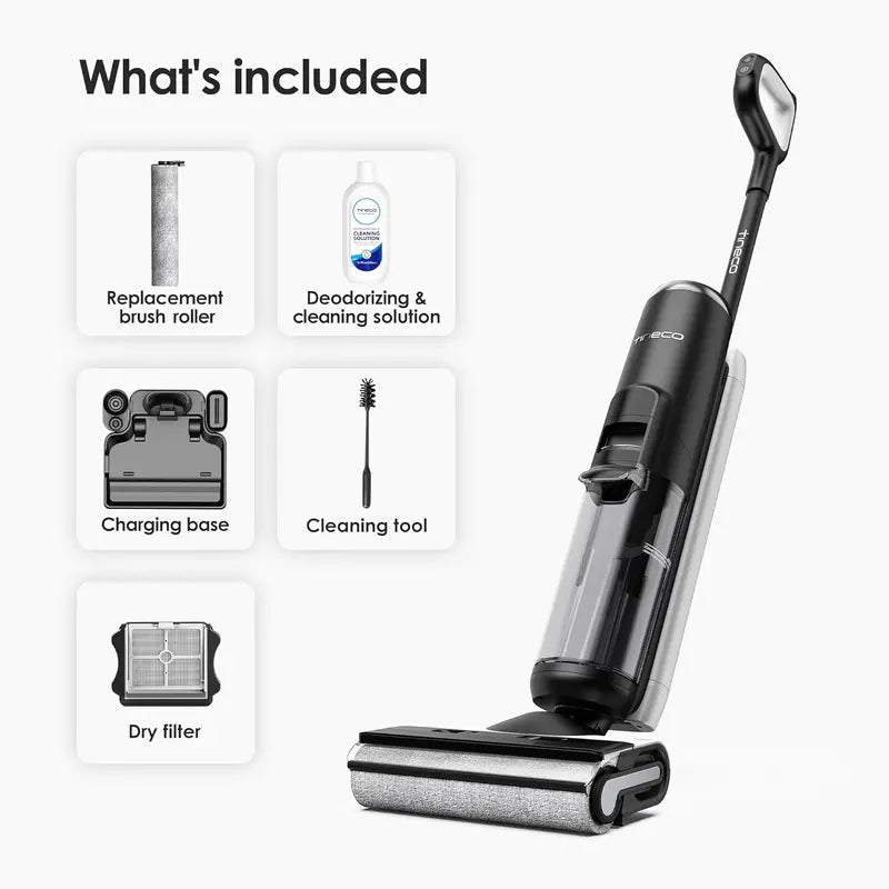 ONE Stretch S6 Smart Wet/Dry Vacuum Mop  180° Lay-Flat Design, 40-Min Runtime, Flash-Dry Technology & Dual-Sided Cleaning