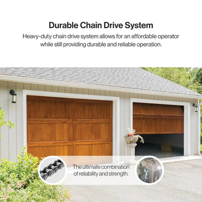 Genie Chain Drive 550 Garage Door Opener, Heavy-Duty, Easy Install, HomeLink Compatible, Includes Remotes & Keypad
