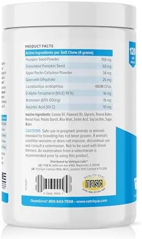 Glandex Peanut Butter Chews for Dogs  120ct | Anal Gland Support, Probiotics, Fiber | Boot The Scoot