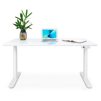 Bureau assis debout avec plateau en verre - DYNAMIC EXECUTIVE