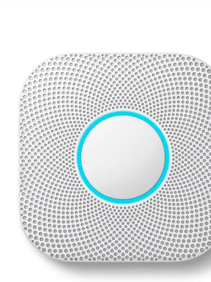 Nest Protect Battery-Powered Smoke and CO Alarm  Smart Detection, Voice Alerts, and Sleek White Design