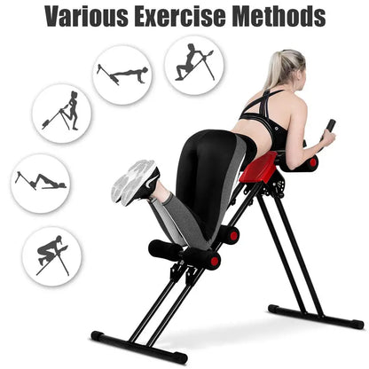 Foldable Vertical Ab Trainer for Targeted Core and Oblique Exercises
