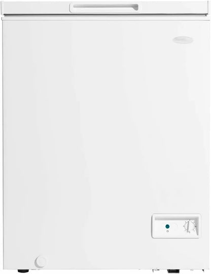 5.0 Cu. Ft. Chest Freezer  DOE-Certified Efficiency with User-Friendly Front-Mounted Thermostat & Wide Temperature Range