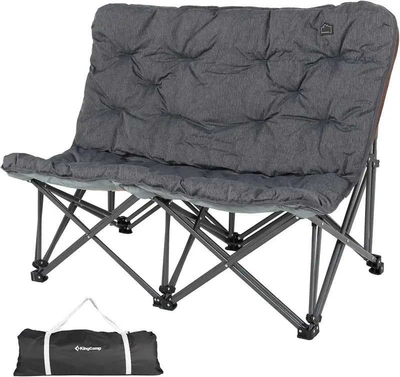 KingCamp Butterfly Chair — Oversized Padded Outdoor Folding Seat with 400-LB Capacity & Carry Bag