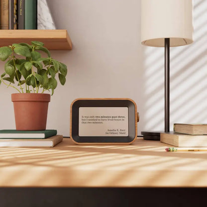Author-Inspired Small Desk Clock