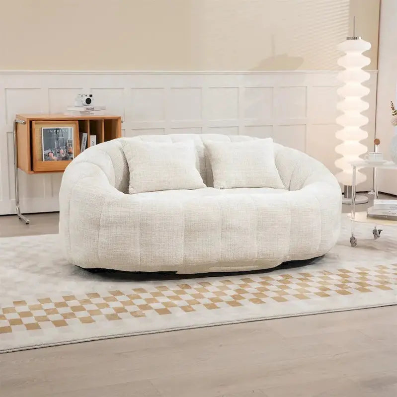 Adult Multi-Color Bean Bag Chair  Large Lazy Sofa for Relaxation and Casual Seating