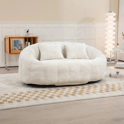Adult Multi-Color Bean Bag Chair  Large Lazy Sofa for Relaxation and Casual Seating