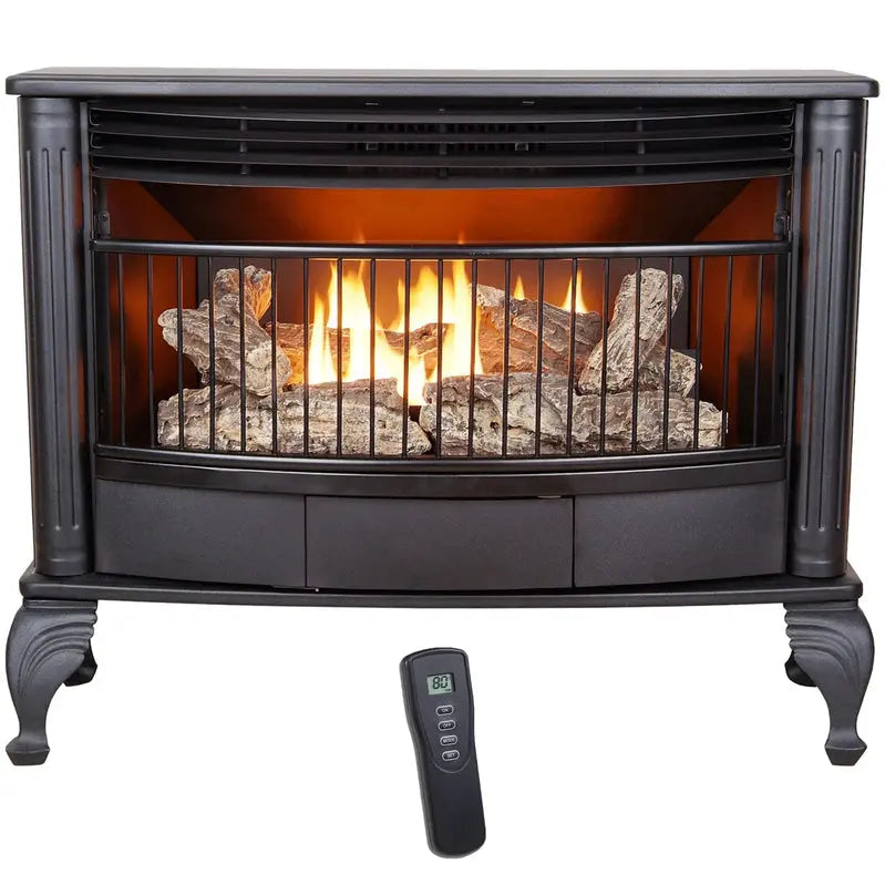 Procom Vent-Free Dual-Fuel Gas Stove  25,000 BTU with Remote Control