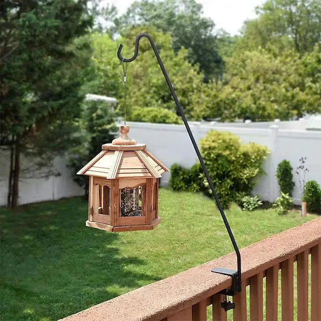 2-Pack Heavy-Duty Metal Bird Feeder Brackets  Adjustable Mounting Hardware for Pole or Post Installation