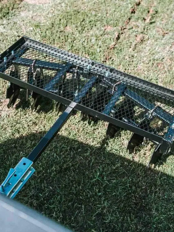 2025 Titan Distributors Notched Disc Harrow  4-Foot Pull-Behind Attachment for ATV/UTV (2-Inch Hitch, NO250072)