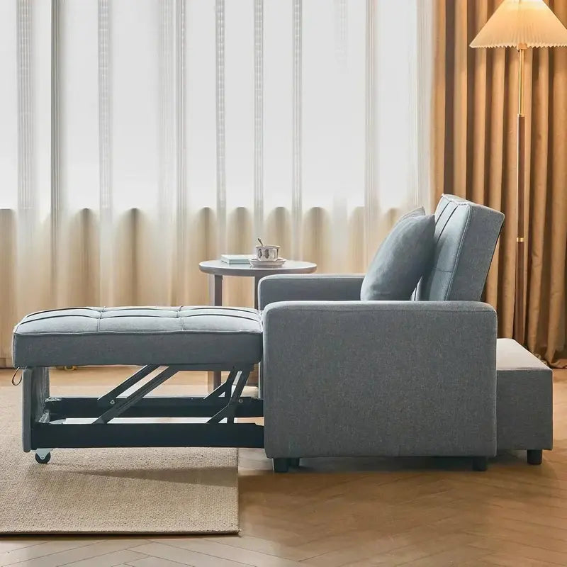 Convertible Pull-Out Sofa Chair  Space-Saving Sleeper Sofa for Small Spaces
