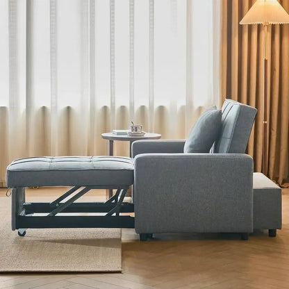 Convertible Pull-Out Sofa Chair  Space-Saving Sleeper Sofa for Small Spaces