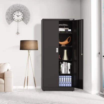 WORKPRO Steel Garage Storage Cabinet  Lockable Metal Unit with Doors and Adjustable Shelving