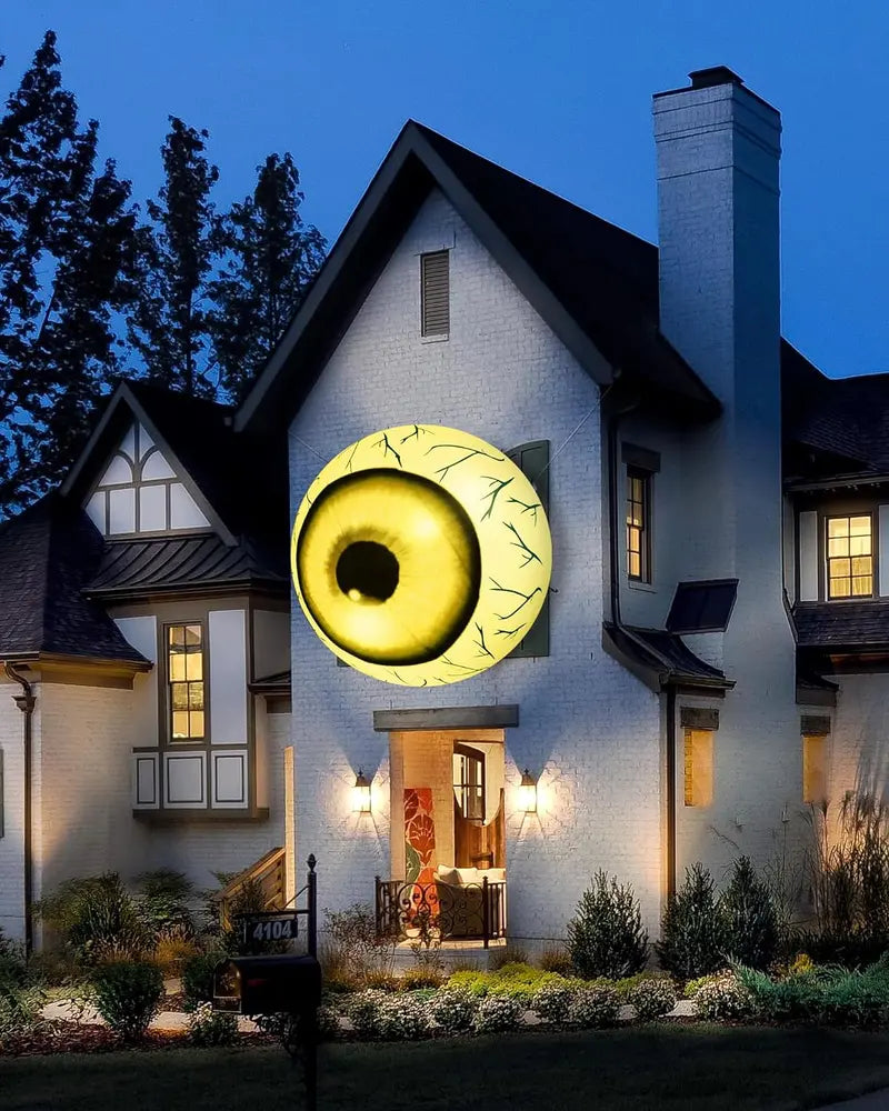 Large Outdoor Halloween Inflatable Eyeball  Giant Animated Yard Decoration with Built-in Fan