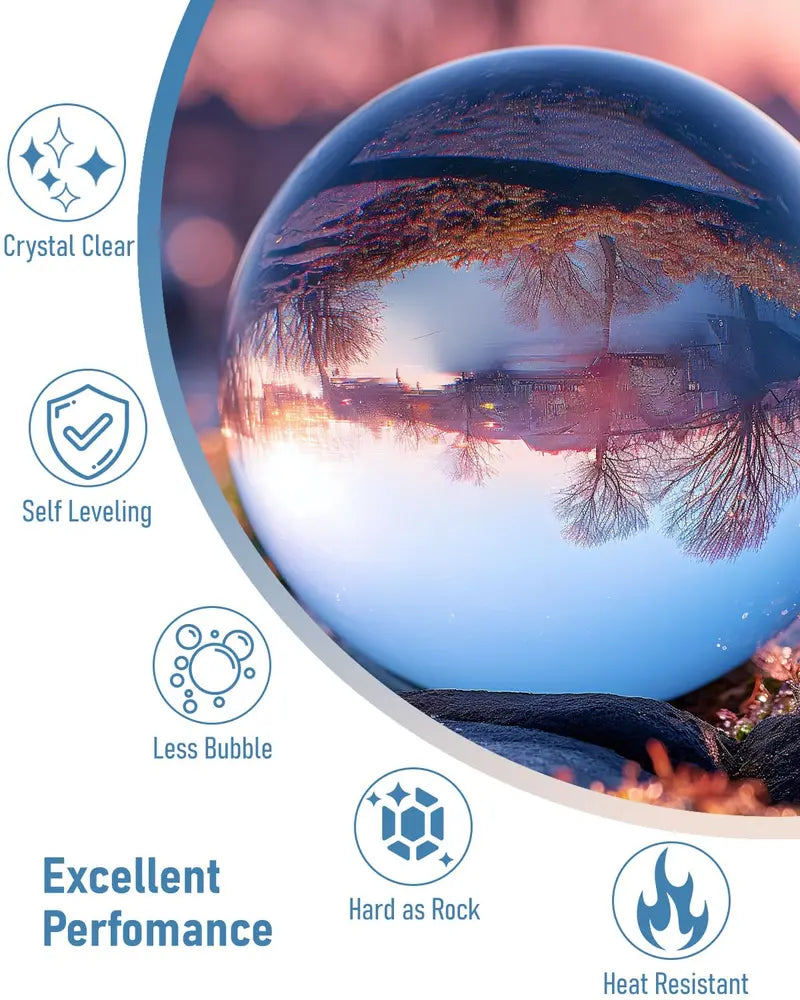 Clear Epoxy Resin Kit for Beginners  4 Gallon with 72 Mica Powders, Foil Flakes, Tools for Art, Craft & DIY Projects