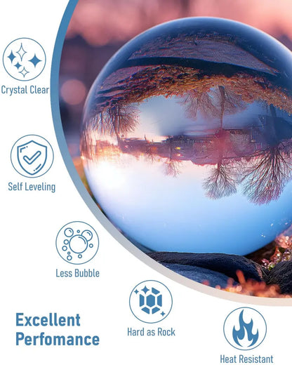 Clear Epoxy Resin Kit for Beginners  4 Gallon with 72 Mica Powders, Foil Flakes, Tools for Art, Craft & DIY Projects