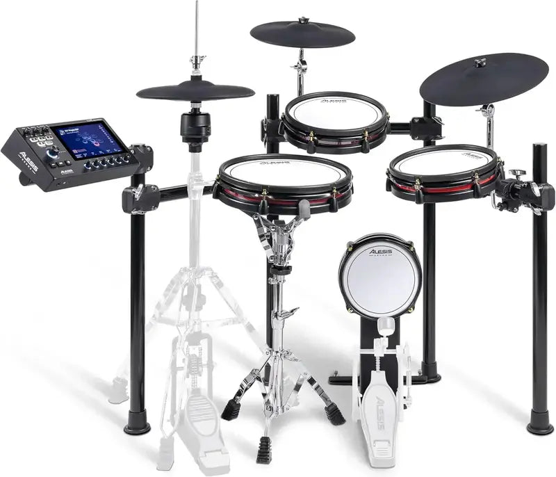 Alison Strata Prime Electronic Drum Kit  Touchscreen Interface & Dual-Zone Mesh Heads