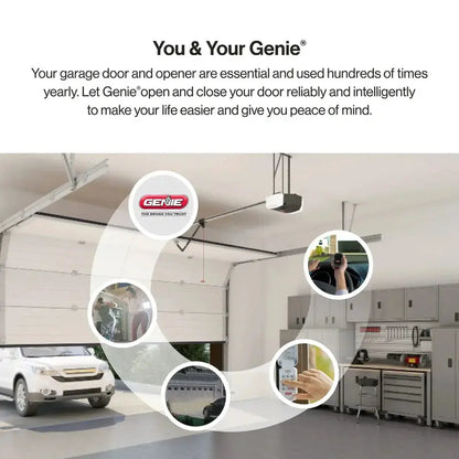 Heavy-Duty Chain-Drive Garage Door Opener  3/4 HP with Battery Backup & Quiet Operation